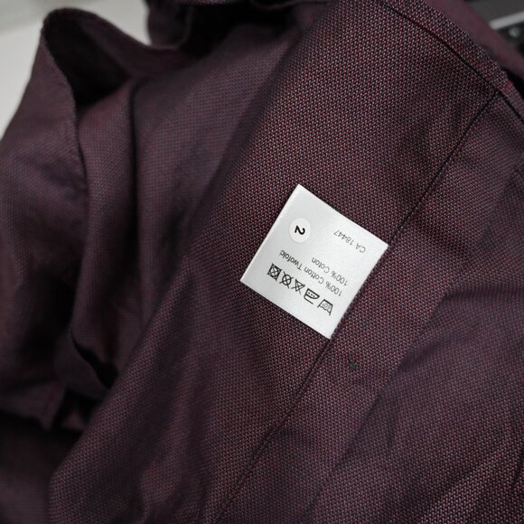 Stenströms Men's Twofold Super Cotton Purple Long Sleeve Button Down Size 41 - Picture 9 of 10